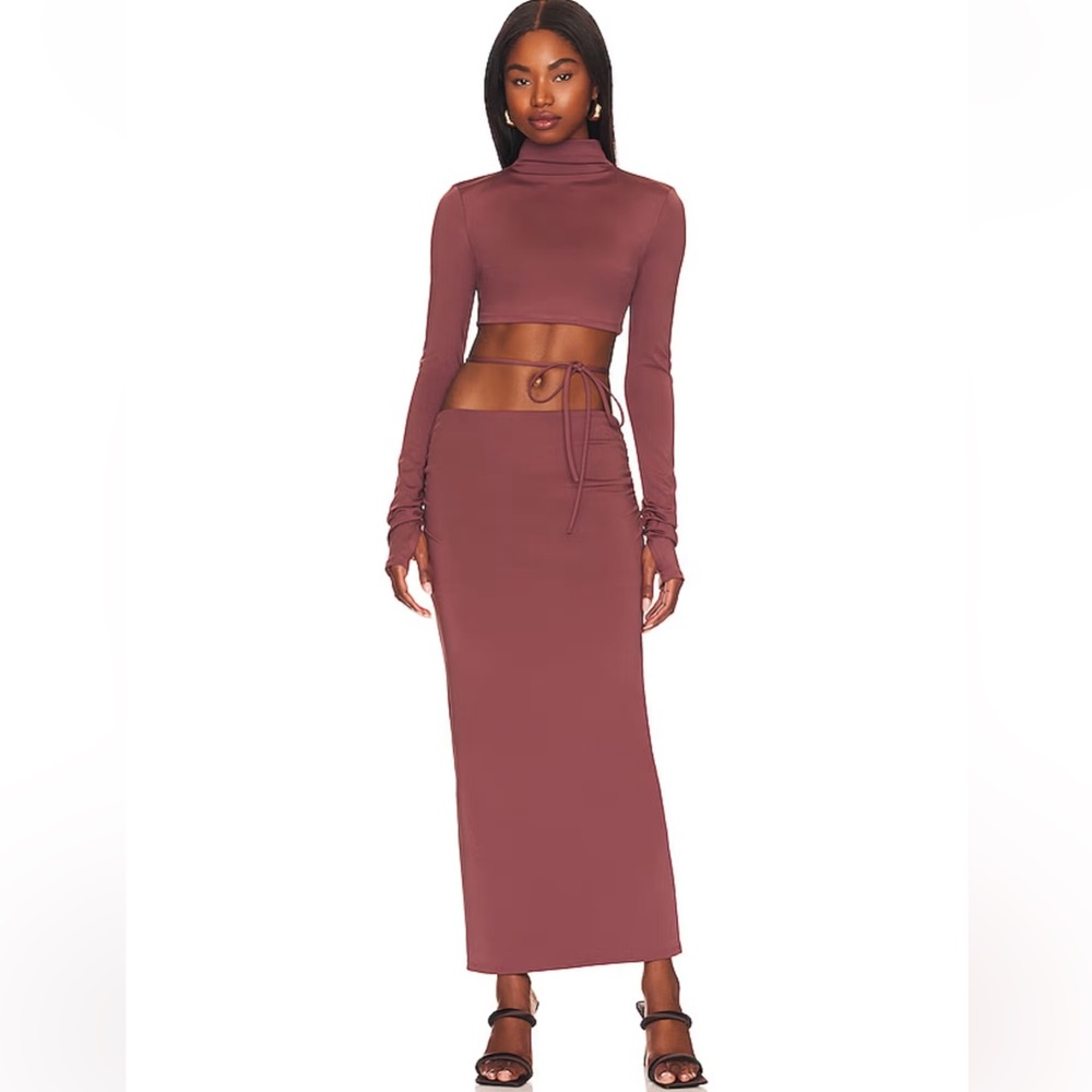 NWT Not Yours To Keep Julia Crop Top & Maxi Skirt Medium NYTK Skirt Set Revolve